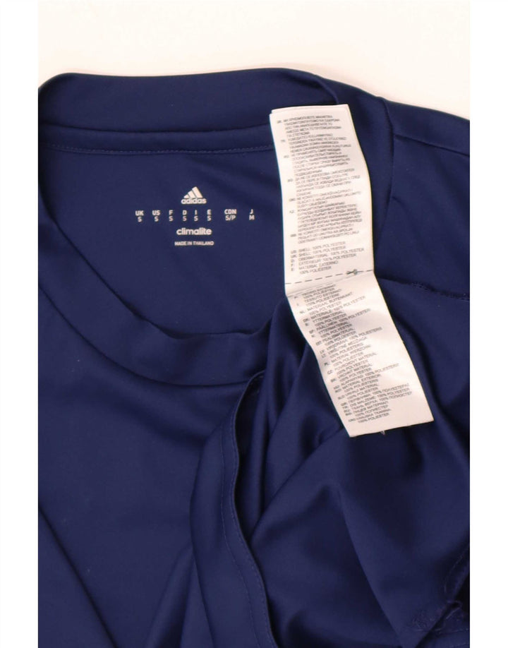 Tricou Adidas Climalite pentru bărbați Top mic, poliester bleumarin