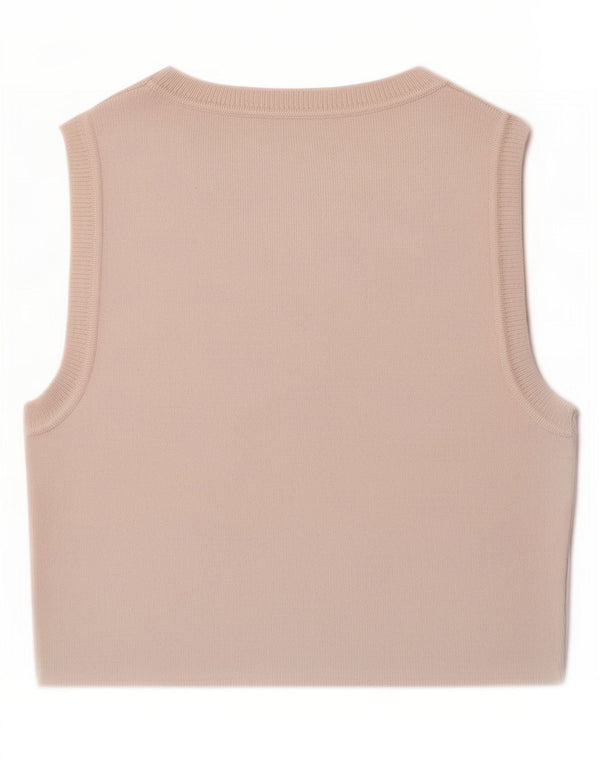 Top cu vestă pentru femei Zara UK 12 Medium White Viscose