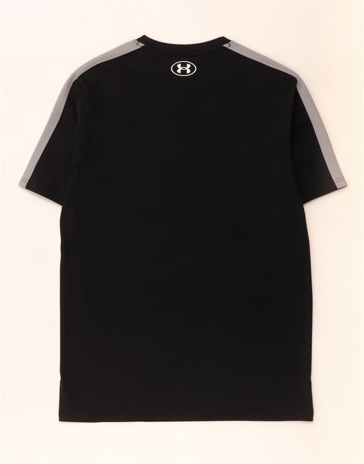 Tricou Under Armour pentru bărbați Top mare, negru, poliester color bloc