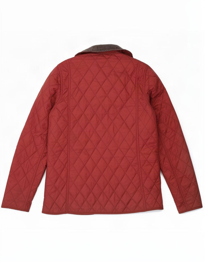 Jachetă matlasată Barbour pentru femei UK 8 Small Red Colorblock Poliamidă