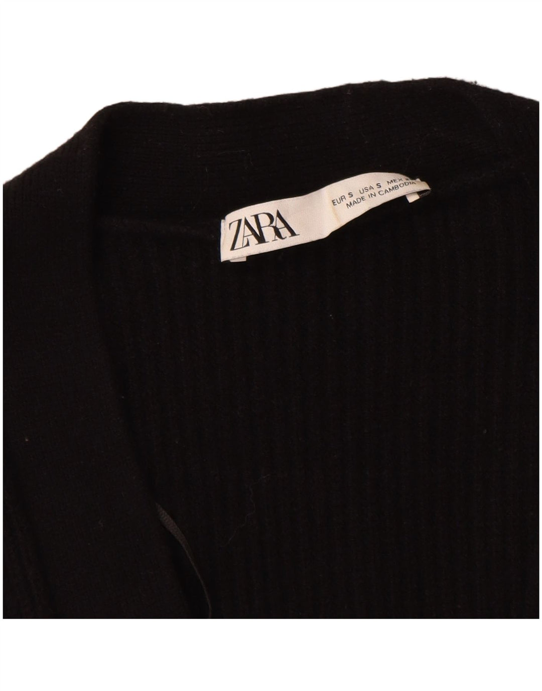 Pulover cardigan supradimensionat pentru femei Zara UK 10 Mic Negru