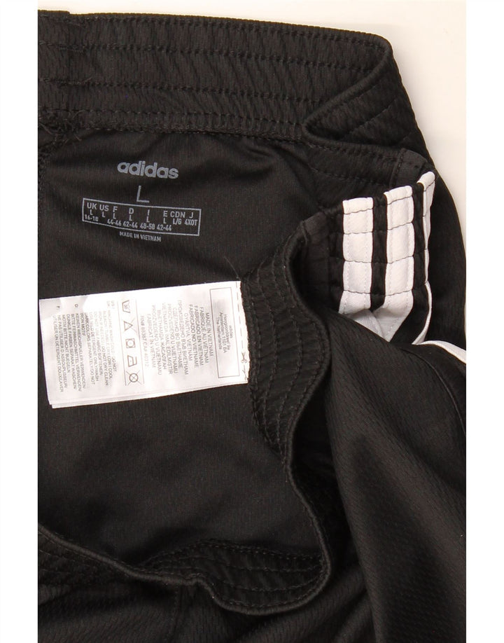 Pantaloni scurți sport ADIDAS pentru femei Marea Britanie 16/18 Poliester negru mare
