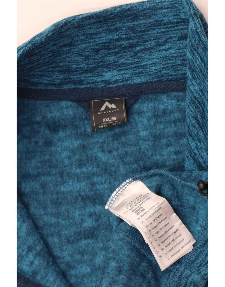 Jachetă fleece pentru bărbați MC Kinley UK 46 3XL Poliester cu pături albastre