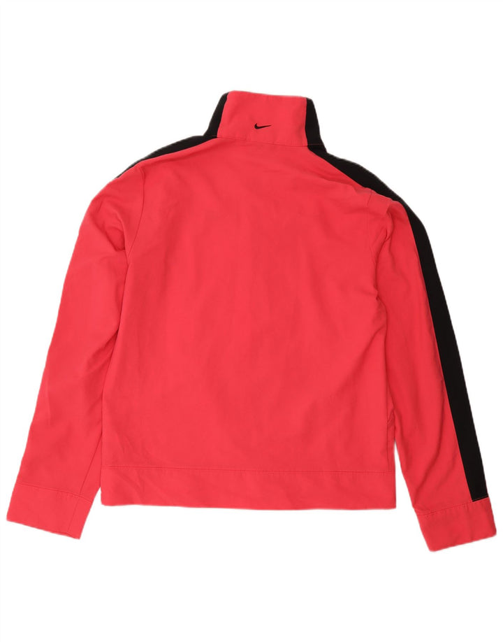 Jachetă de top pentru trening Nike pentru femei US 4/6 mic, roz, poliester color bloc