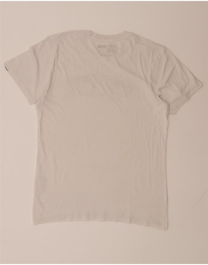 VANS Mens Custom Fit Graphic T-Shirt Top Medium White Cotton Vintage Vans and Second-Hand Vans from Messina Hembry 