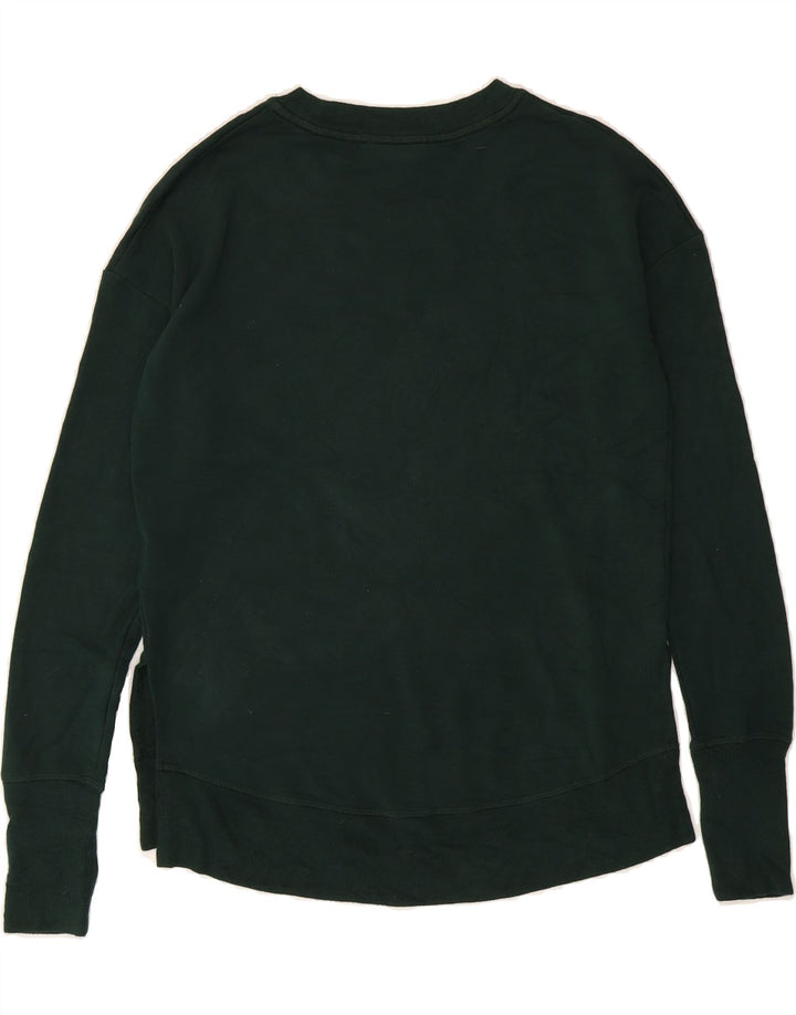 ATHLETA Womens Oversized Sweatshirt Jumper UK 2 2XS Green Modal Vintage Athleta and Second-Hand Athleta from Messina Hembry 