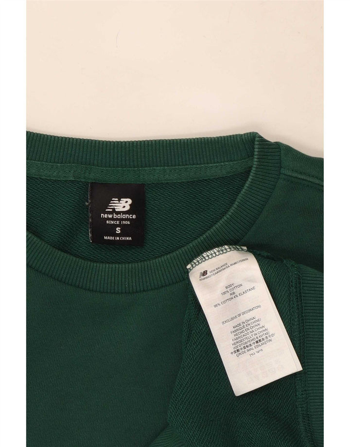 Hanorac pentru bărbați New Balance Jumper Mic Verde Bumbac