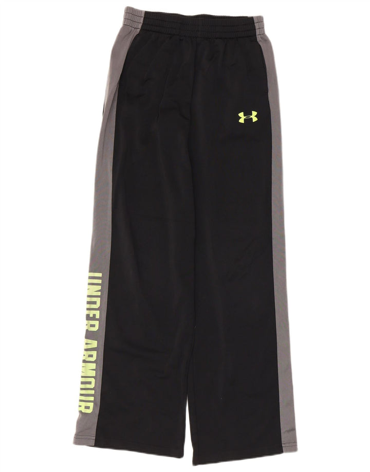 Pantaloni de trening Under Armour pentru băieți 11-12 ani, mari, negru, color block