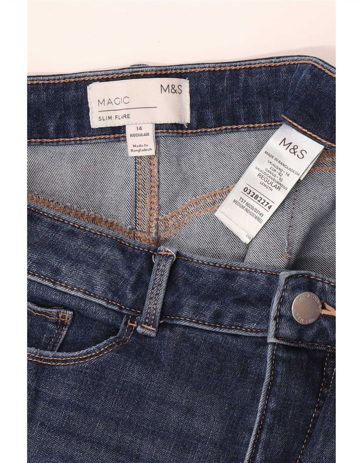 Marks & Spencer Blugi evazați Magic Slim pentru femei UK 14 Large W30 L30 Blue
