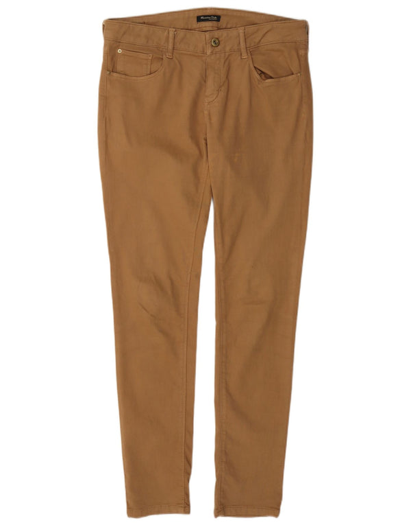 Massimo Dutti Pantaloni Skinny Casual Femei EU 38 Small W28 L29 Maro