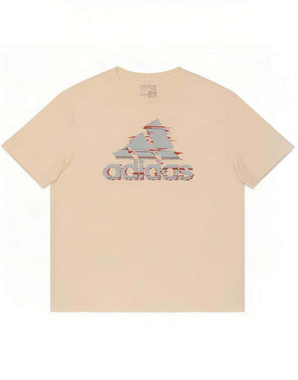 Tricou grafic pentru bărbați Adidas Top 2XL din bumbac alb