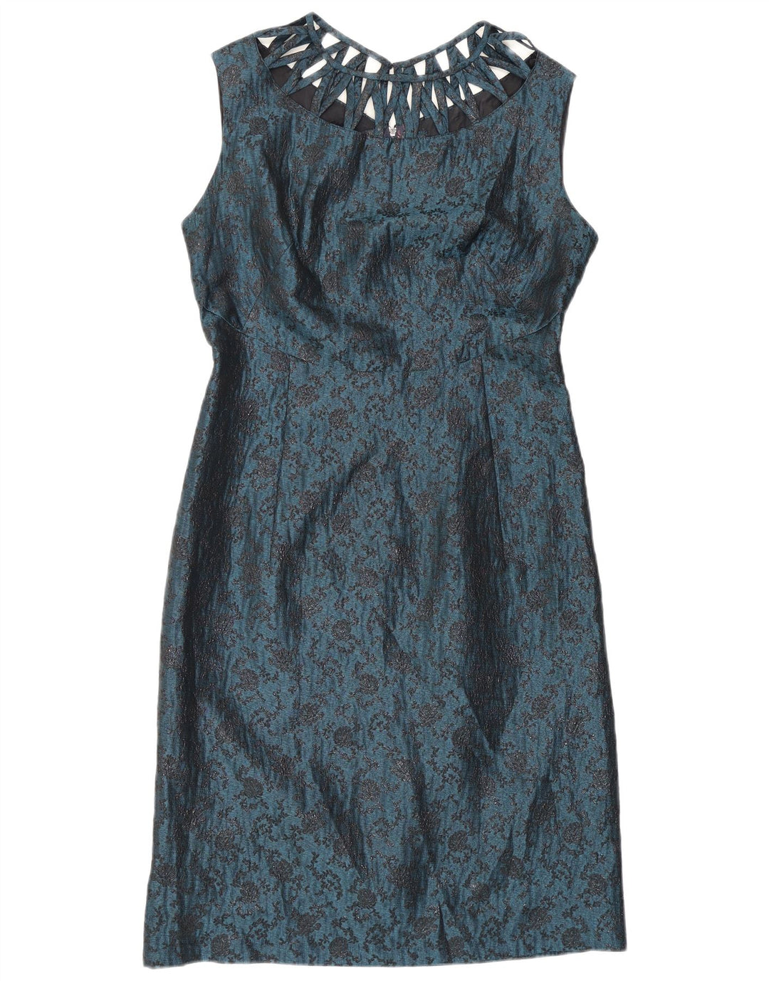 Set de 2 bucăți Vintage pentru femei, 2 nasturi, UK 12 Medium Blue Floral