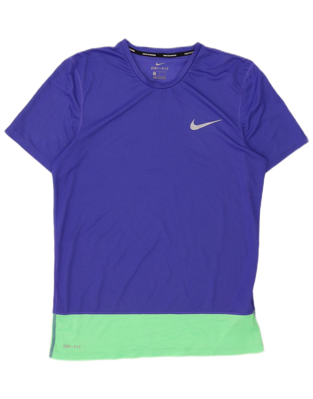Tricou Nike Dri Fit pentru femei Top UK 14 Medium Blue Colorblock Poliester