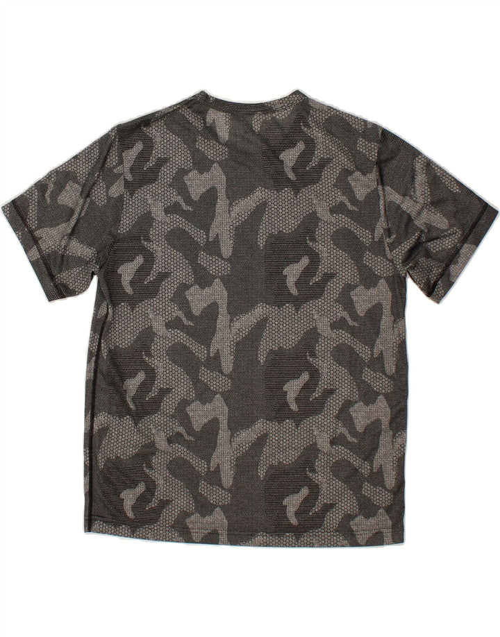 CHAMPION Mens T-Shirt Top Large Grey Camouflage Polyester Vintage Champion and Second-Hand Champion from Messina Hembry 