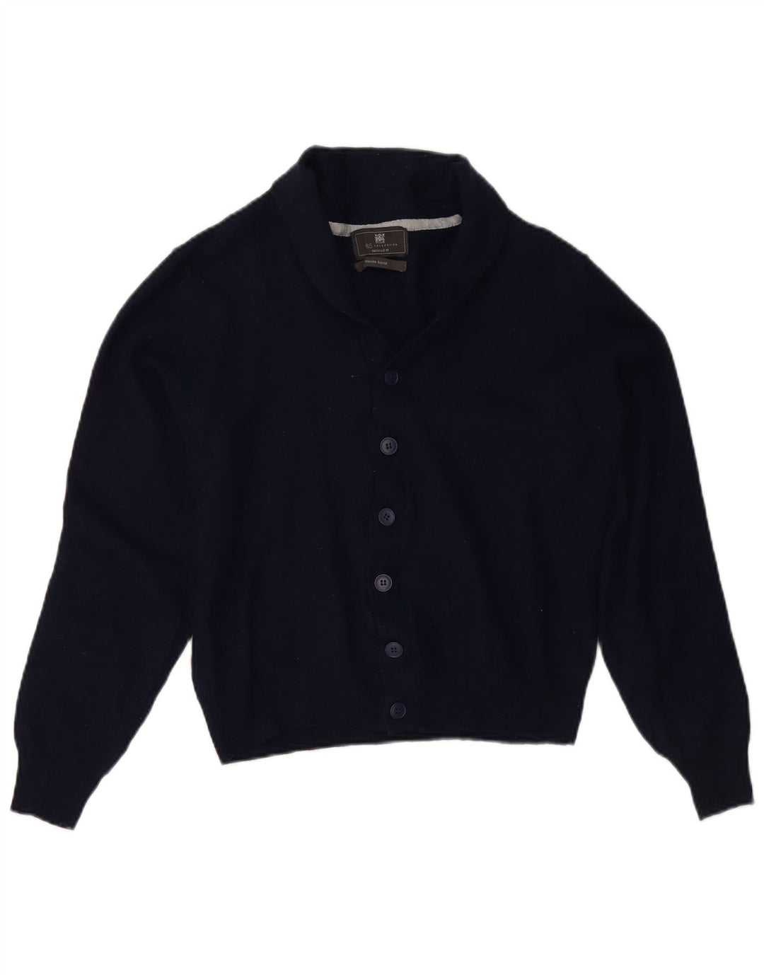 MARKS & SPENCER Pulover cardigan crop pentru femei UK 18 XL bleumarin acrilic