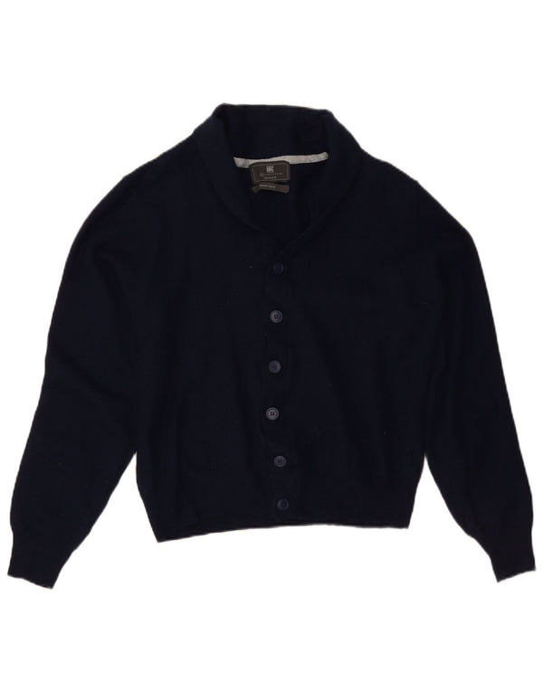 MARKS & SPENCER Pulover cardigan crop pentru femei UK 18 XL bleumarin acrilic