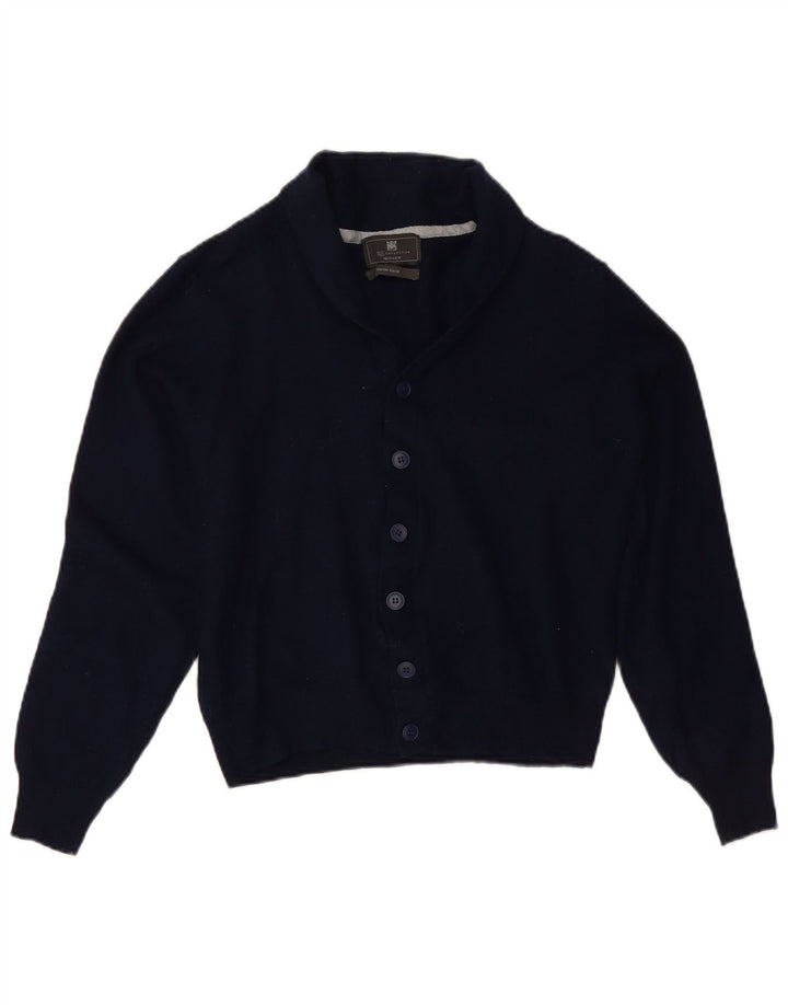 MARKS & SPENCER Pulover cardigan crop pentru femei UK 18 XL bleumarin acrilic