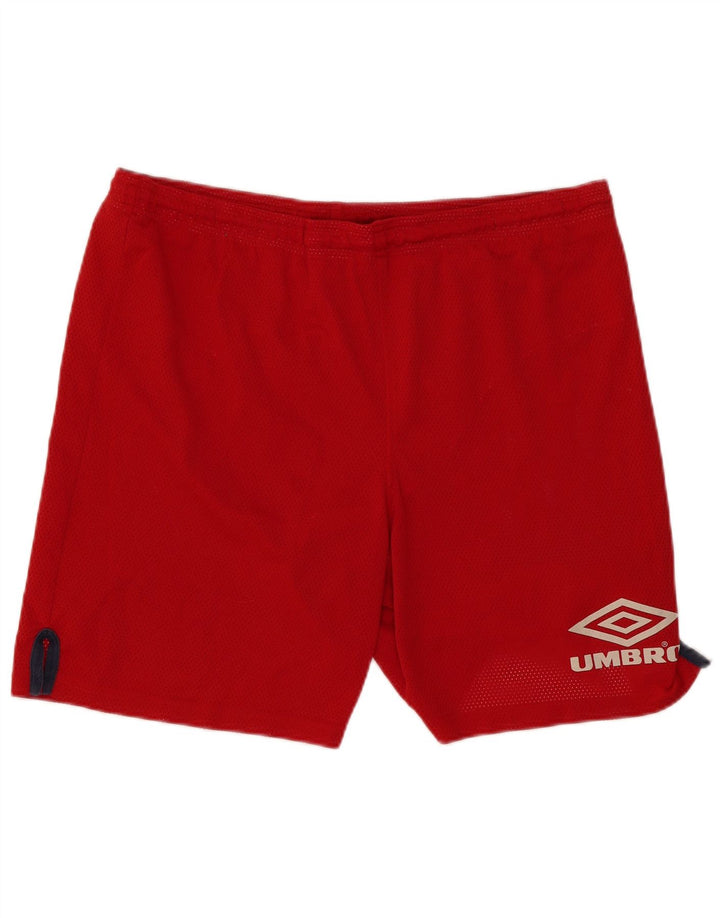 Pantaloni scurți sport Umbro pentru bărbați, roșii mari