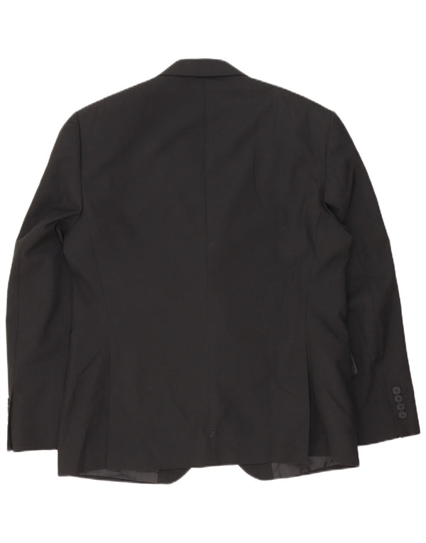 Jachetă pentru bărbați Marks & Spencer, scurtă, cu 2 nasturi, UK 40 Medium Black