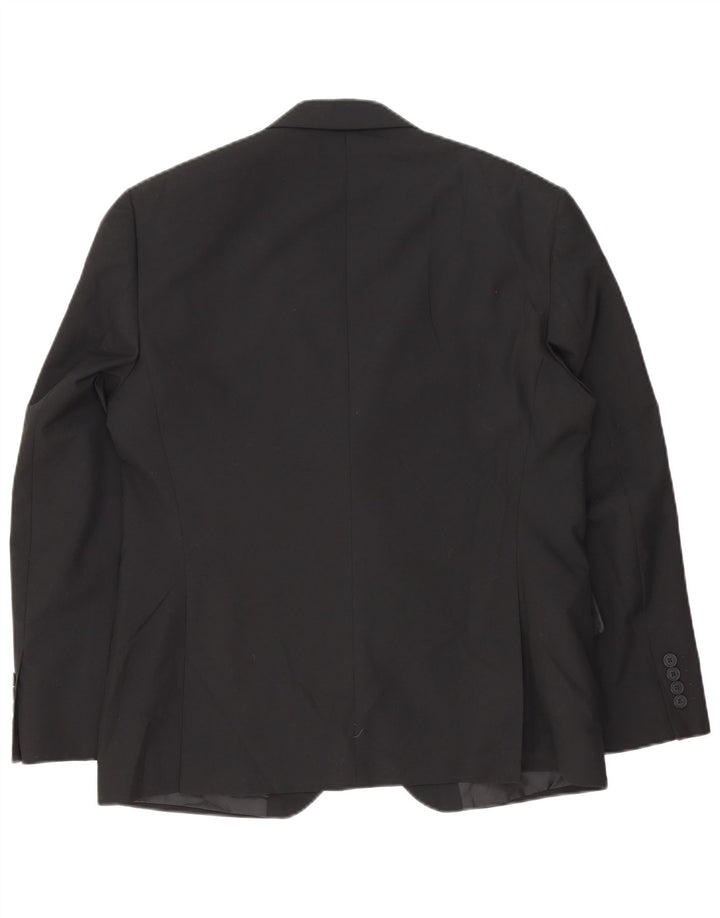 Jachetă pentru bărbați Marks & Spencer, scurtă, cu 2 nasturi, UK 40 Medium Black
