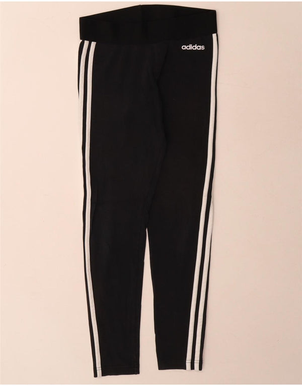 Leggings pentru femei Adidas UK 8/10, bumbac negru mic
