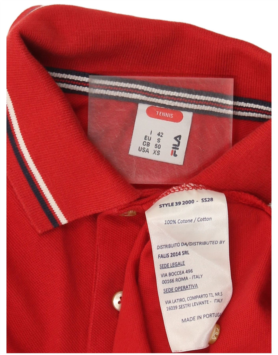 Tricou Polo Fila Bărbați XS Bumbac Roșu