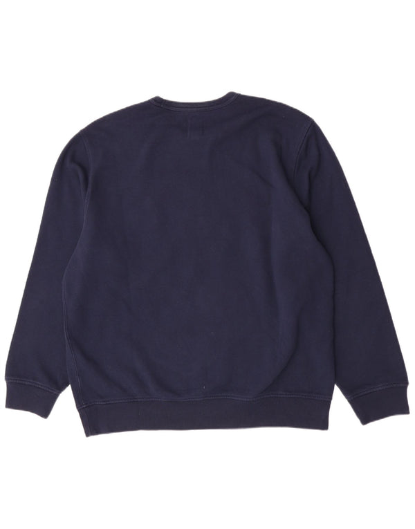 Hanorac grafic Gap pentru bărbați Jumper XL Bumbac bleumarin
