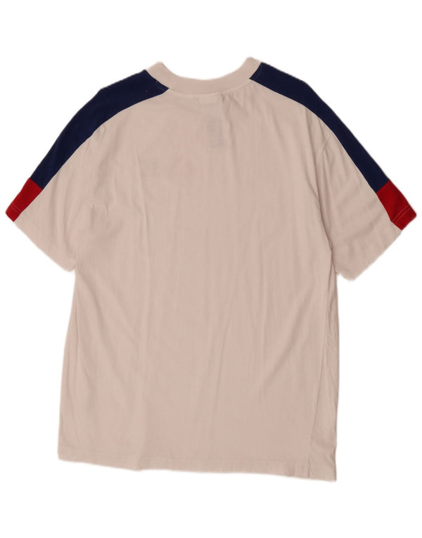 Tricou pentru bărbați New Balance Top Medium White Colorblock Bumbac