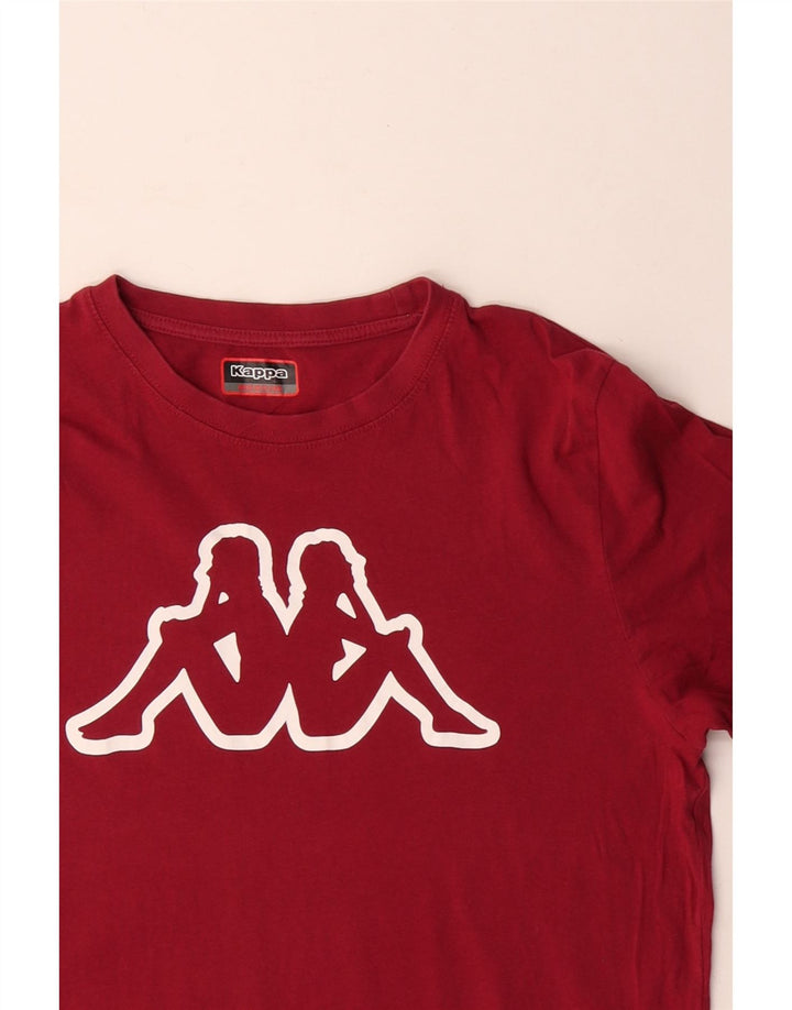 Tricou grafic pentru bărbați Kappa Top din bumbac roșu mediu