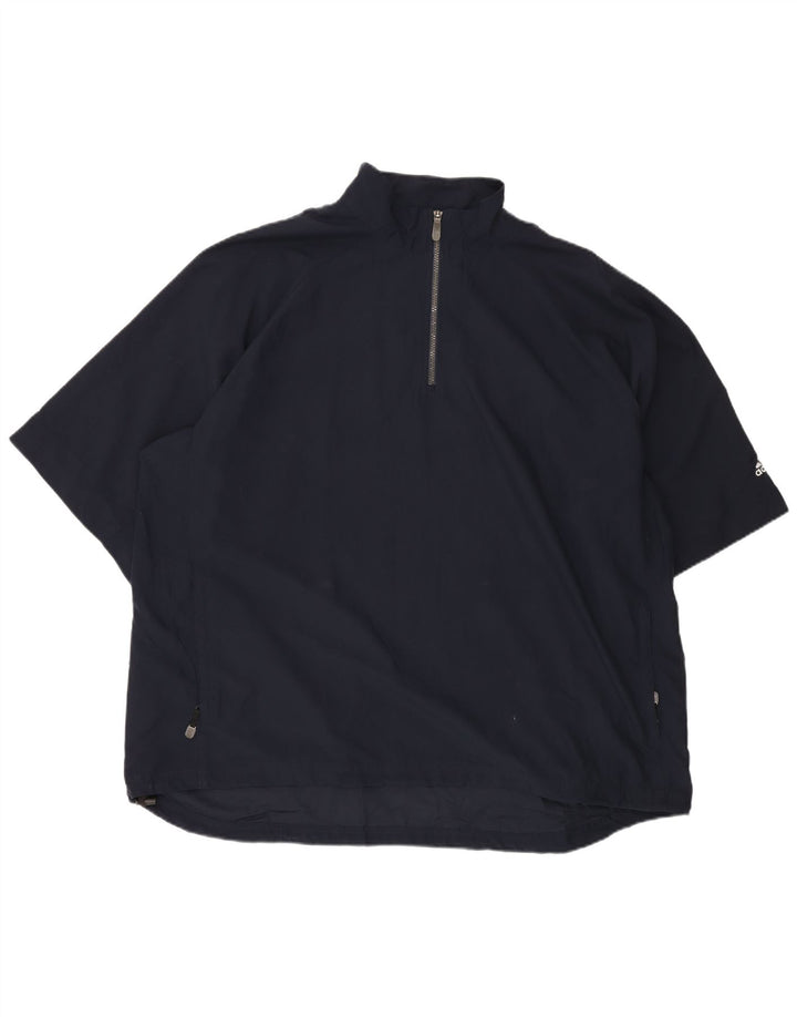 Adidas bărbați Climacool Zip Neck Pullover Trening Top 2XL Bleumarin Sport