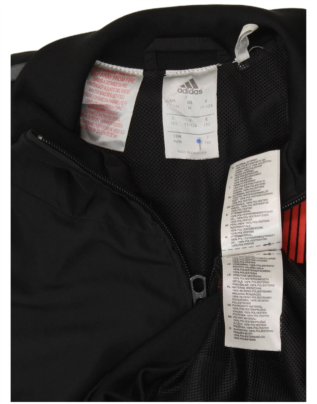 Adidas Predator Trening Top Jachetă 11-12 ani Poliester negru