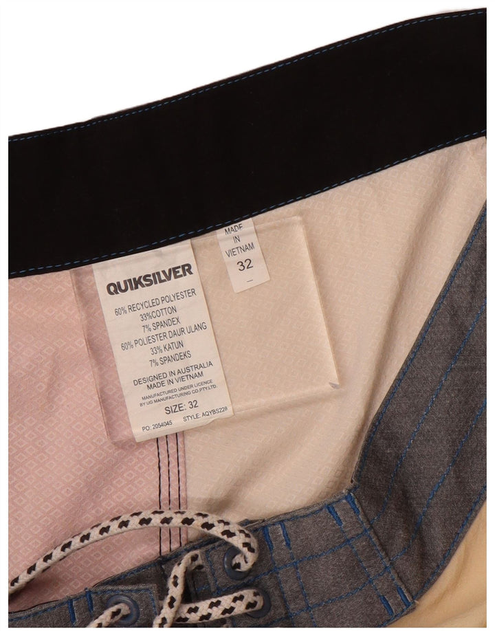 Pantaloni scurți de înot Quiksilver pentru bărbați, roșu mediu, poliester color bloc
