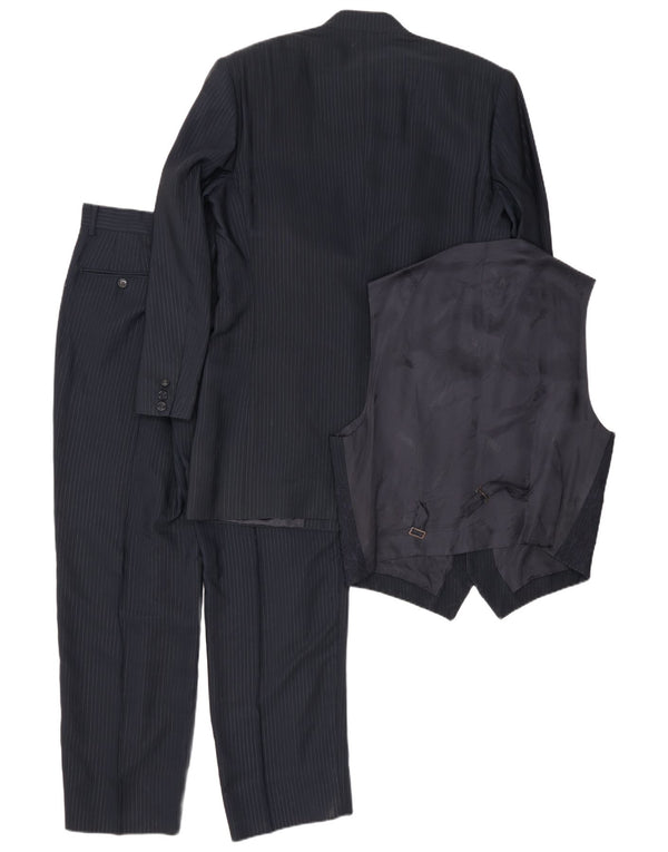 Costum 3 piese pentru bărbați Carlo Pignatelli IT 52 XL W32 L30 bleumarin cu dungi