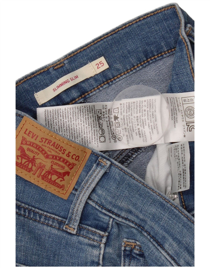 Blugi Levi's Slimming Slim W25 L29 Bumbac albastru pentru femei
