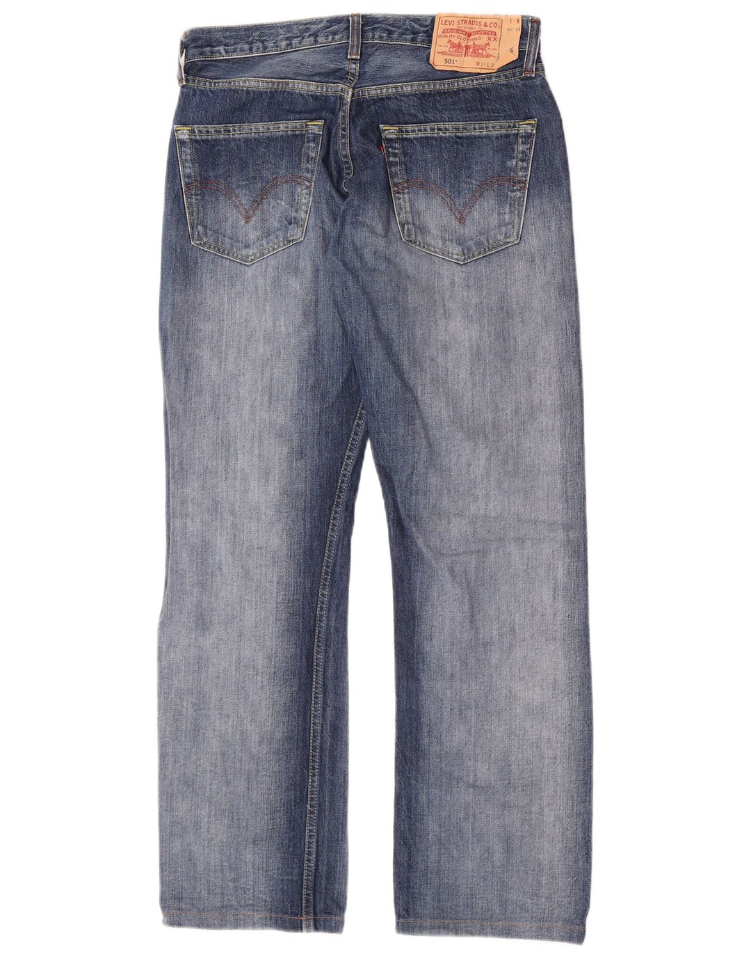 Blugi drepti pentru bărbați Levi's 501 W31 L30 Bumbac albastru