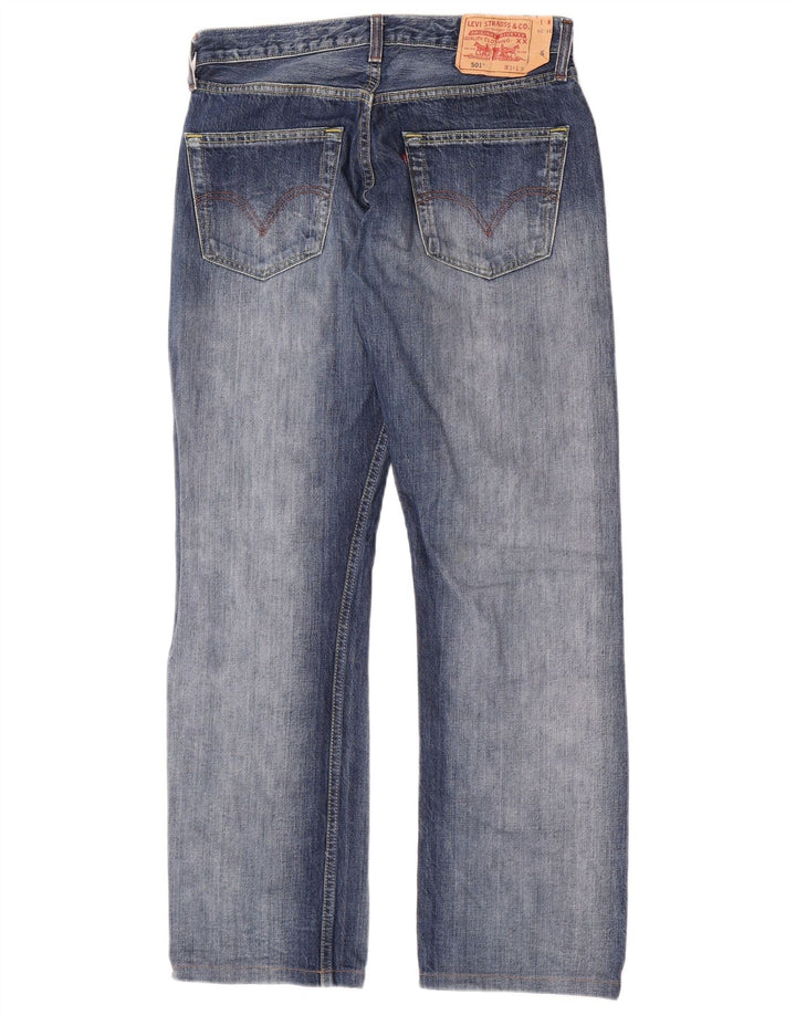 Blugi drepti pentru bărbați Levi's 501 W31 L30 Bumbac albastru