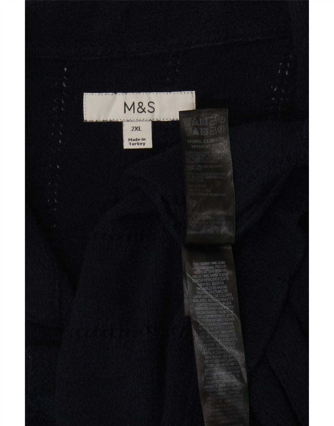 Cămașă cu mânecă scurtă pentru bărbați Marks & Spencer, bumbac bleumarin 2XL