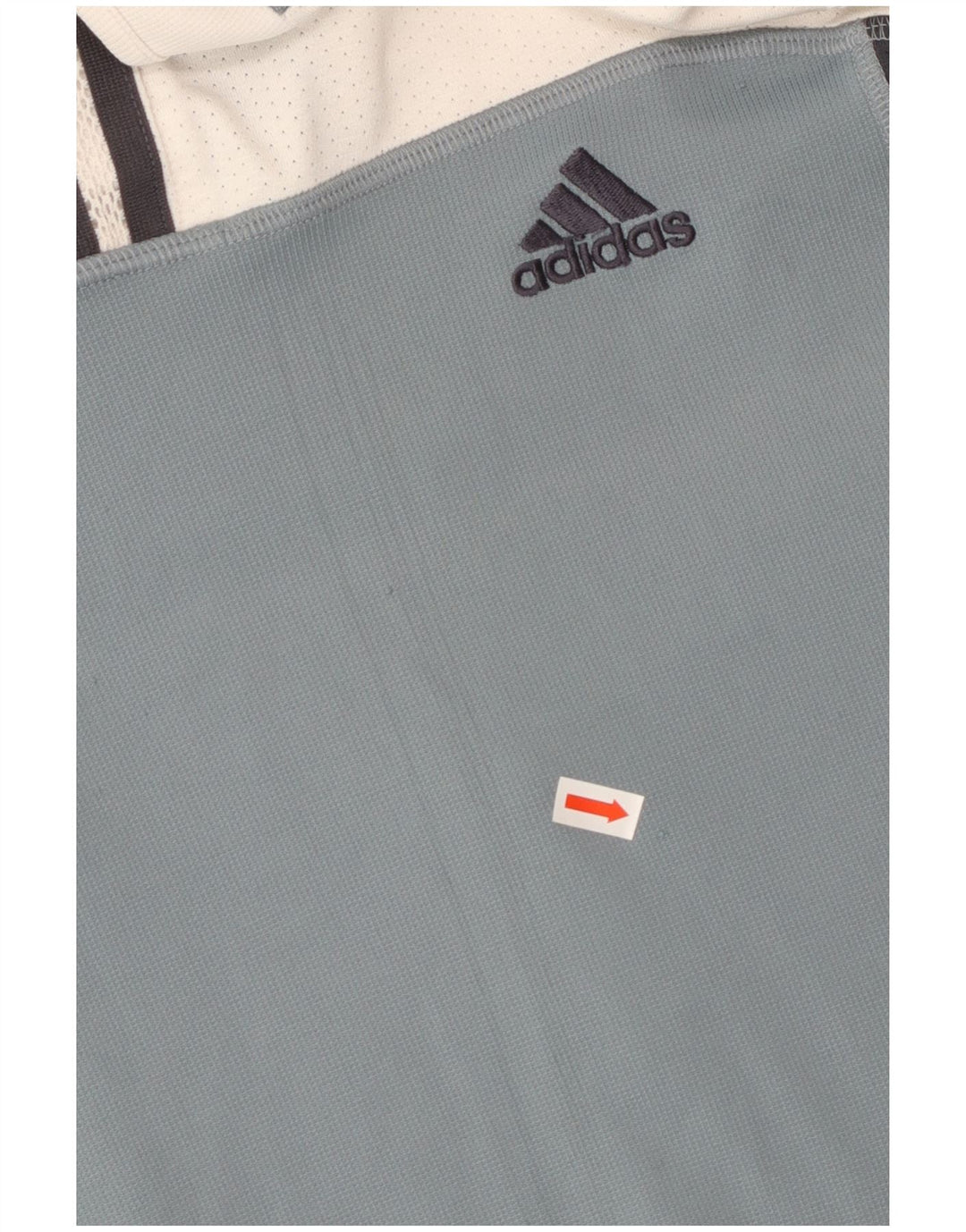 Tricou pentru bărbați ADIDAS Top UK 40/42 Medium White Colorblock Poliester