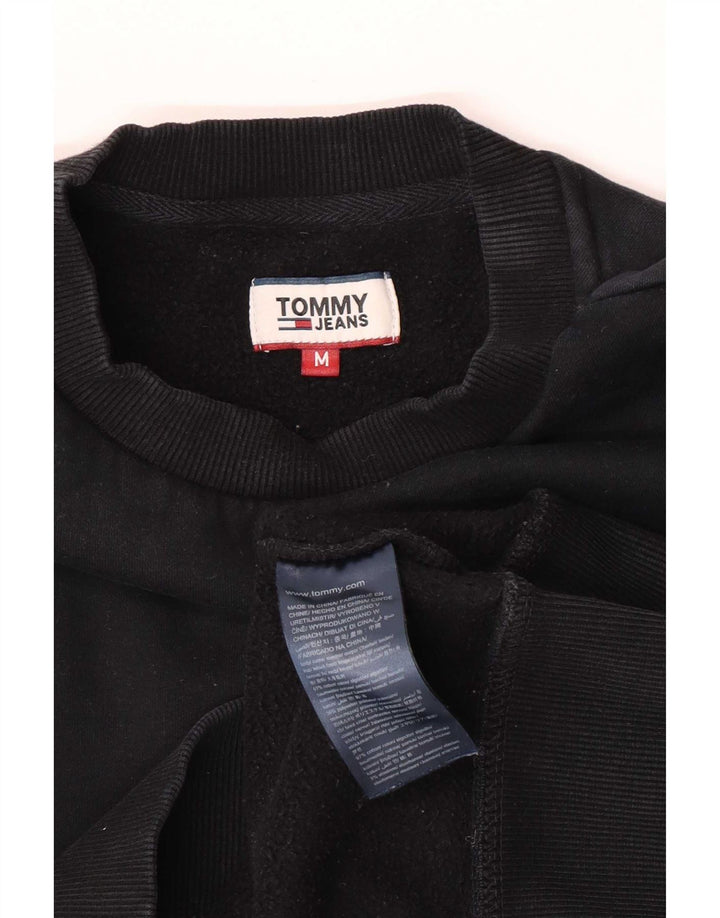Hanorac pentru femei Tommy Hilfiger, cu ajustare normală, pulover, bumbac mediu negru