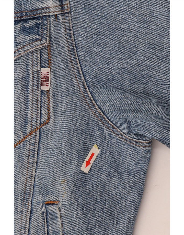 Jachetă de blugi cu glugă pentru bărbați DURANGO UK 40 mare, albastru, bumbac color bloc