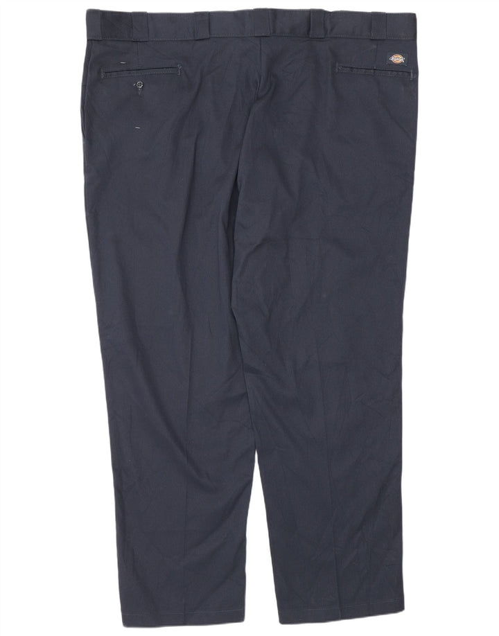 Pantaloni chino drepți pentru bărbați Dickies L50 L32 Poliester bleumarin