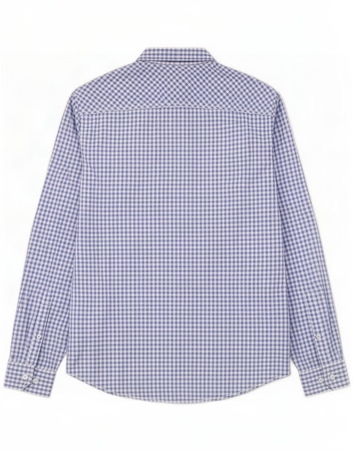 Cămașă pentru bărbați Joules Classic Fit, Bumbac Vichy albastru mediu