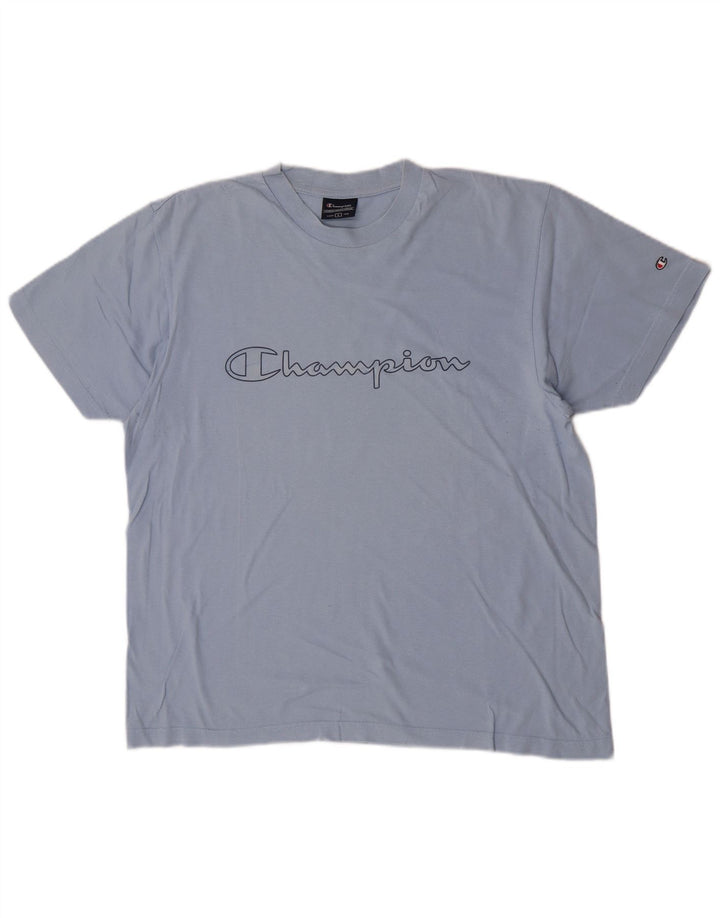 Tricou grafic pentru bărbați Champion Top mare din bumbac albastru