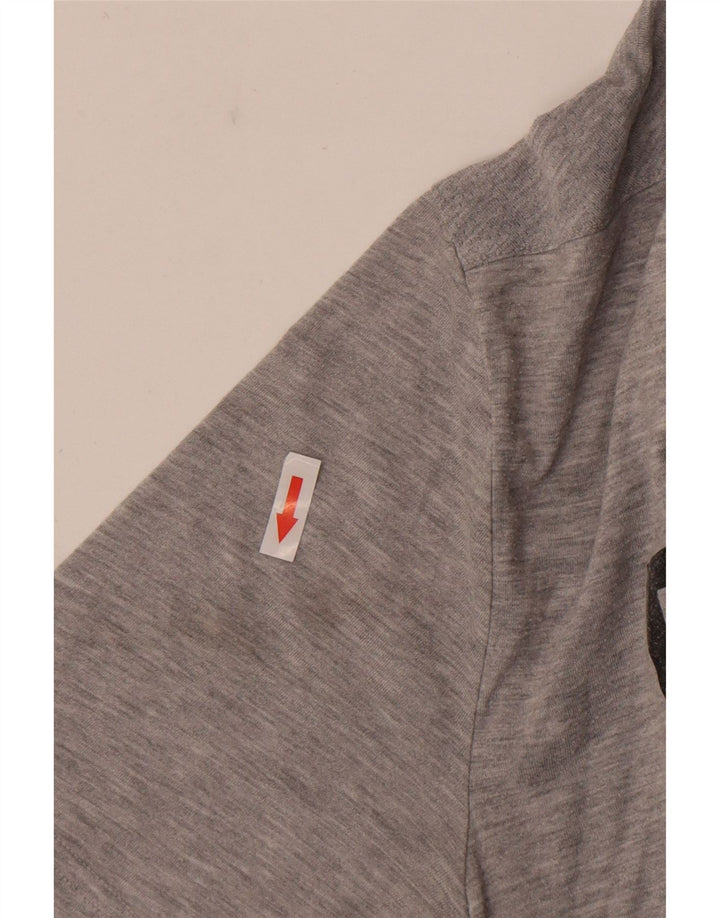 Tricou grafic REEBOK pentru bărbați Top mare, gri, poliester cu pături