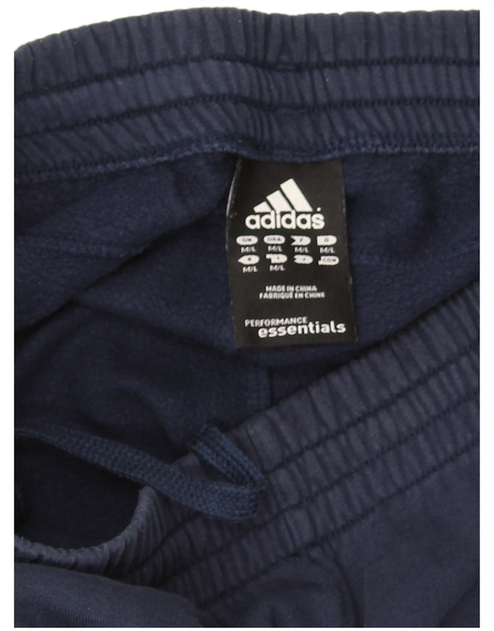 Pantaloni de trening Adidas pentru bărbați, bumbac mediu albastru bleumarin