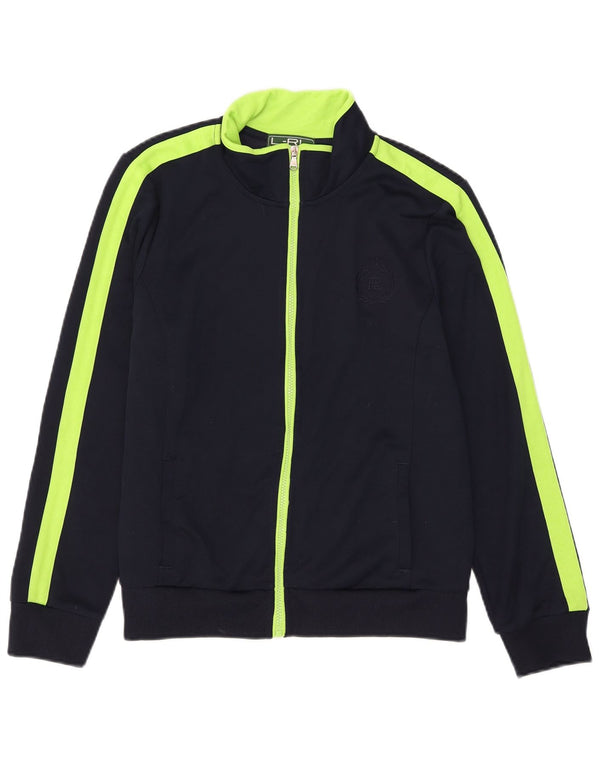 Ralph Lauren Womens Tracksuit Top Jacket UK 18 XL Navy Blue Colourblock