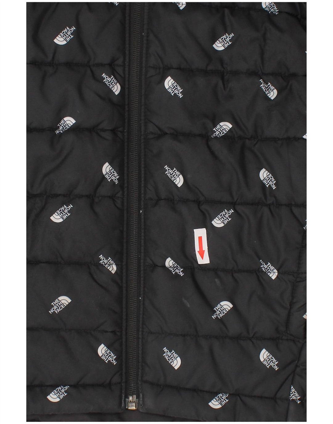 Jachetă căptușită cu glugă The North Face pentru băieți, 9-10 ani, mediu negru