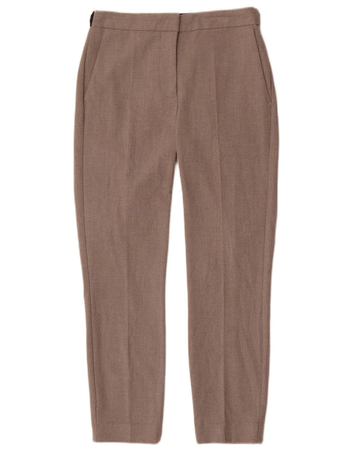 Pantaloni chino slim pentru femei Zara Mici L28 L26 Poliester gri