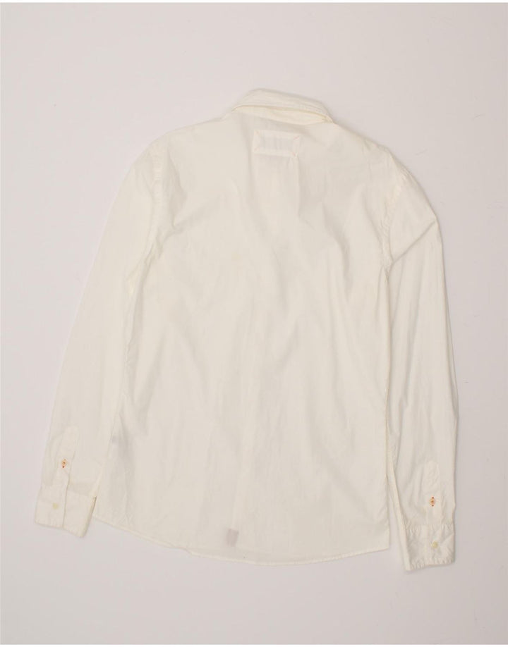 DEKKER Mens Shirt Medium White Cotton Vintage Dekker and Second-Hand Dekker from Messina Hembry 