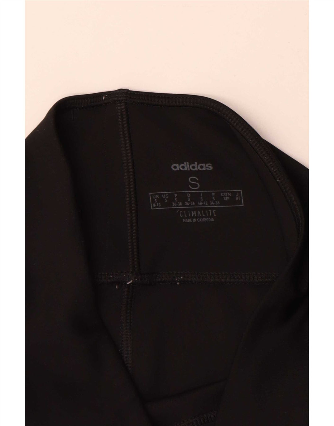 Leggings Climalite Adidas pentru femei UK 8/10 Poliester negru mic